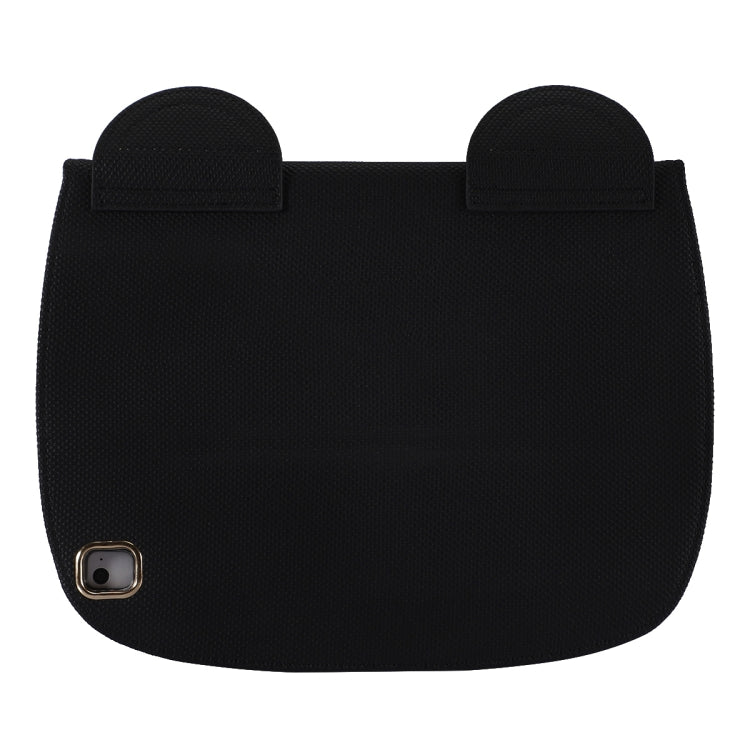 Cute Bear Embroidered Horizontal Flipped Leather Sleeve for iPad Mini 1 & Mini 2 & Mini 3 & Mini 4 & Mini 5, with Bracket-Dormancy