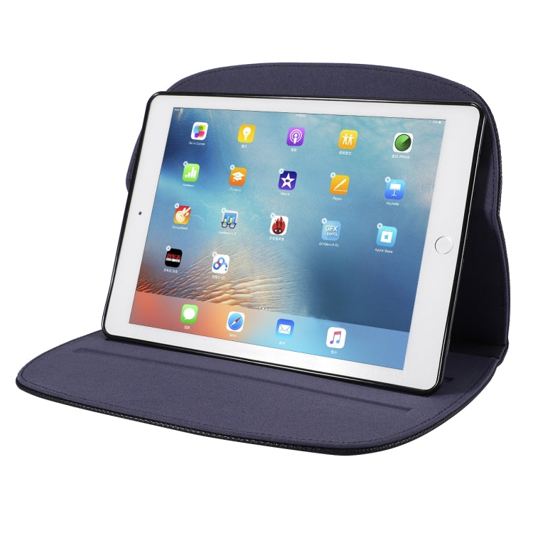 Cute Bear Embroidered Horizontal Flipped Leather Sleeve for iPad Mini 1 & Mini 2 & Mini 3 & Mini 4 & Mini 5, with Bracket-Dormancy