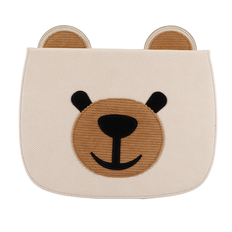 Cute Bear Embroidered Horizontal Flipped Leather Sleeve for iPad Mini 1 & Mini 2 & Mini 3 & Mini 4 & Mini 5, with Bracket-Dormancy