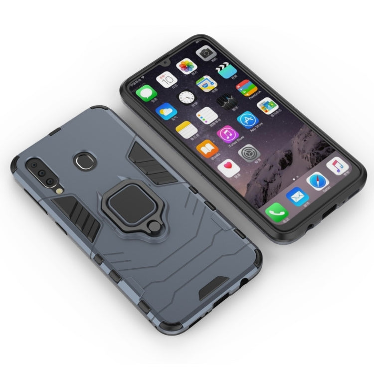 PC + TPU Shockproof Protective Case with Magnetic Ring Holder for Galaxy M30