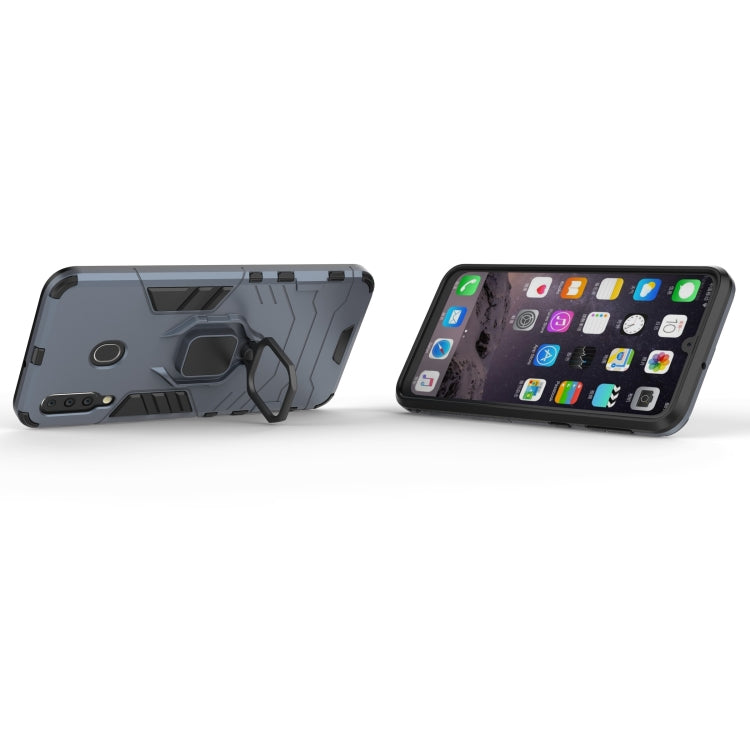 PC + TPU Shockproof Protective Case with Magnetic Ring Holder for Galaxy M30