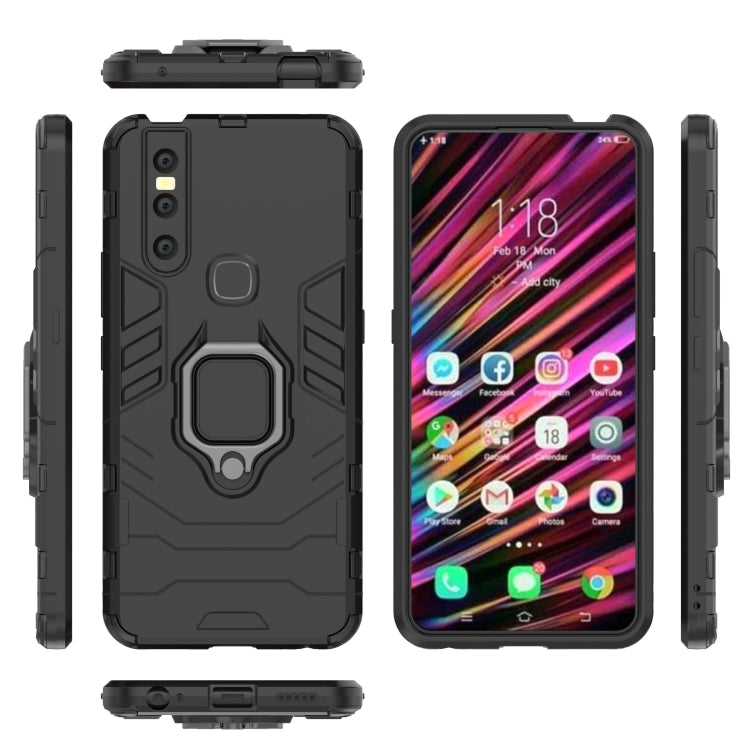 PC + TPU Shockproof Protective Case with Magnetic Ring Holder for Vivo V15