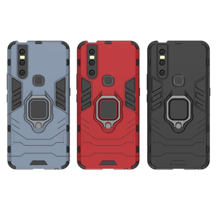 PC + TPU Shockproof Protective Case with Magnetic Ring Holder for Vivo V15