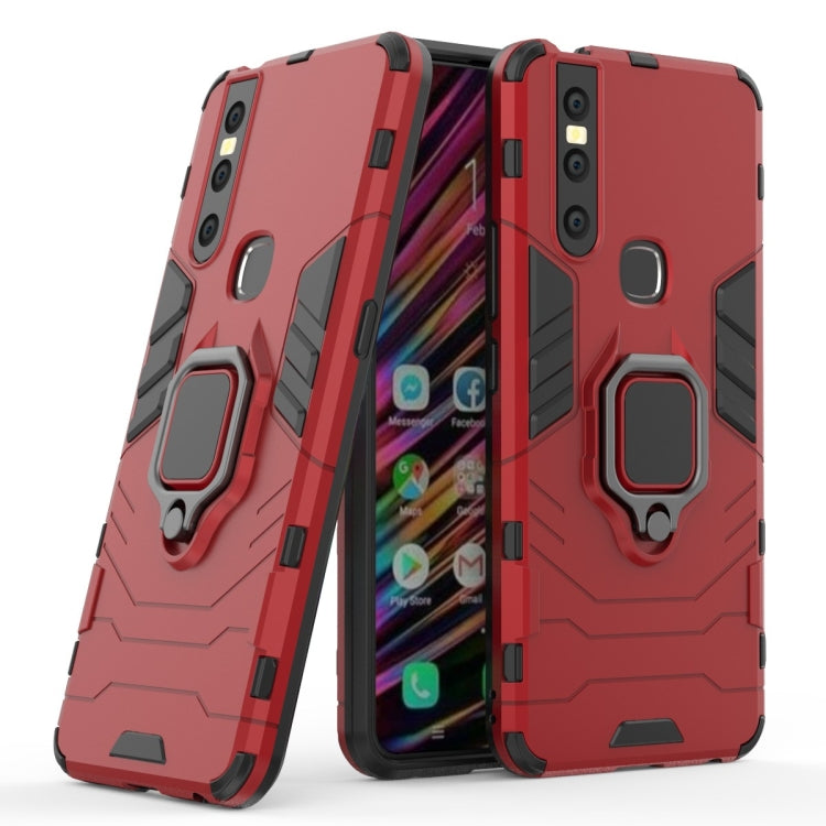 PC + TPU Shockproof Protective Case with Magnetic Ring Holder for Vivo V15