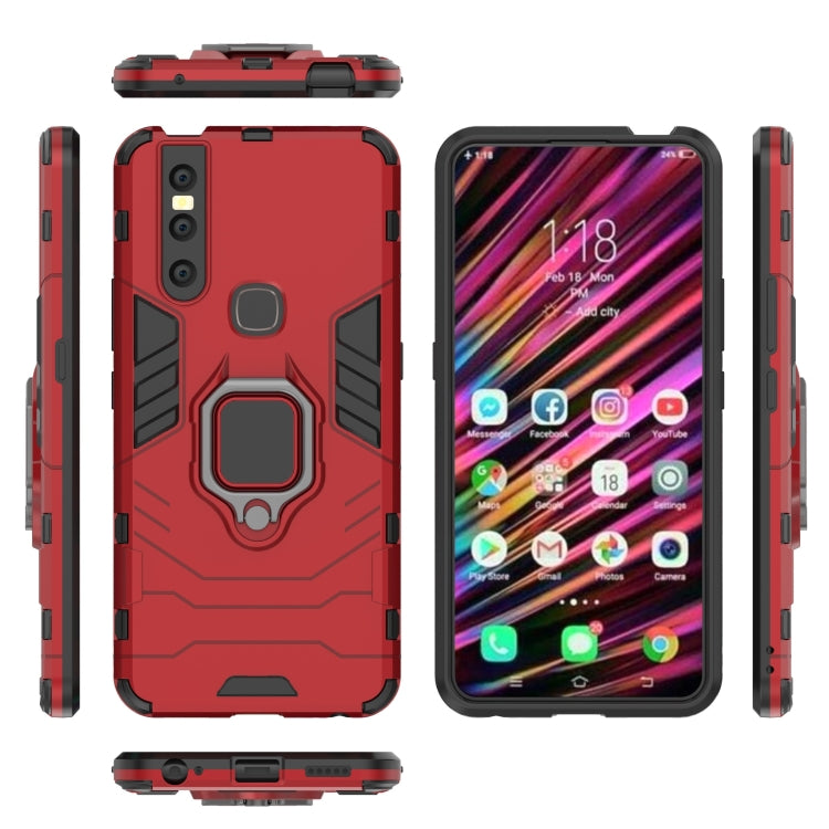 PC + TPU Shockproof Protective Case with Magnetic Ring Holder for Vivo V15