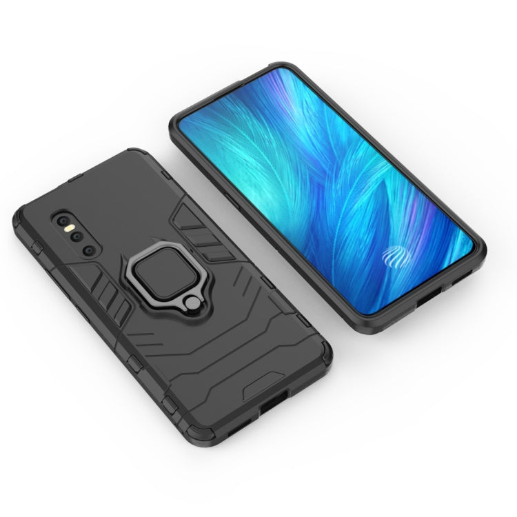 PC + TPU Shockproof Protective Case with Magnetic Ring Holder for Vivo X27