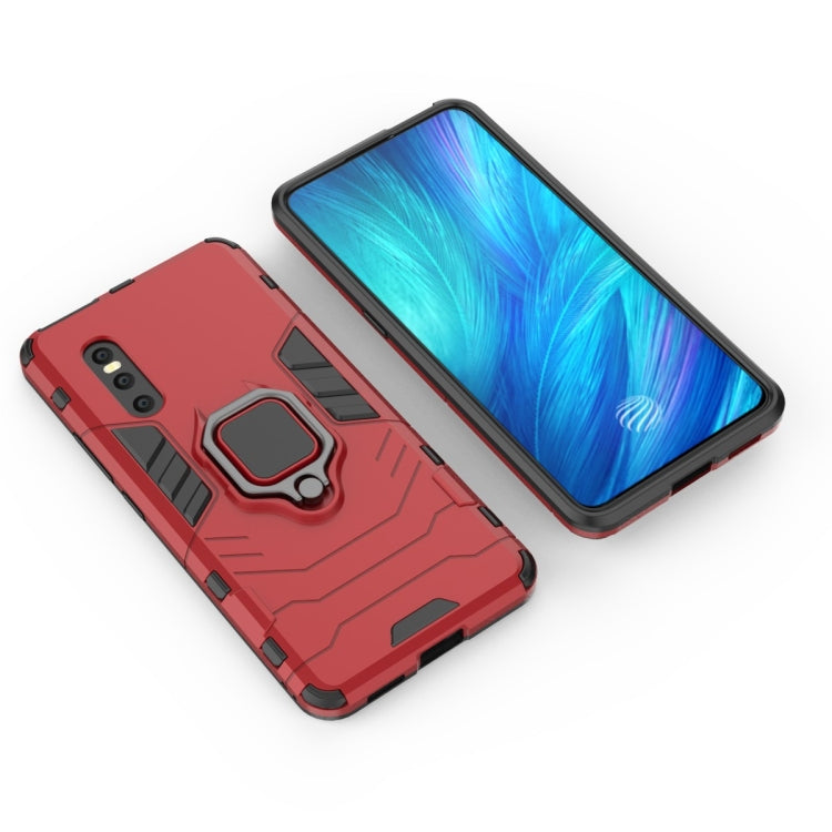 PC + TPU Shockproof Protective Case with Magnetic Ring Holder for Vivo X27