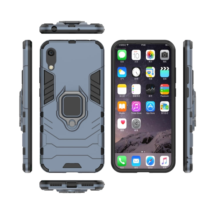 PC + TPU Shockproof Protective Case with Magnetic Ring Holder for Huawei Honor 8A / Y6 Pro 2019