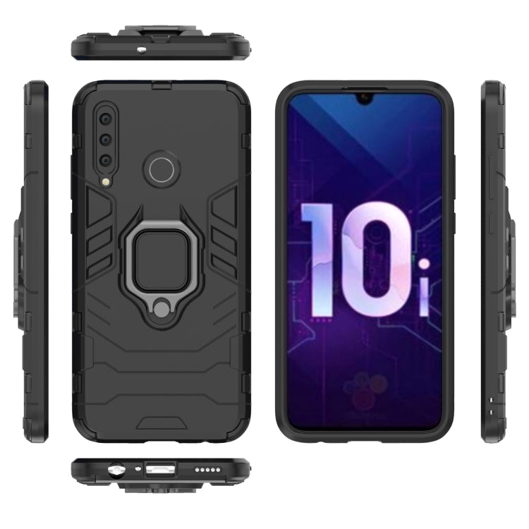 PC + TPU Shockproof Protective Case with Magnetic Ring Holder for Huawei Honor 10i