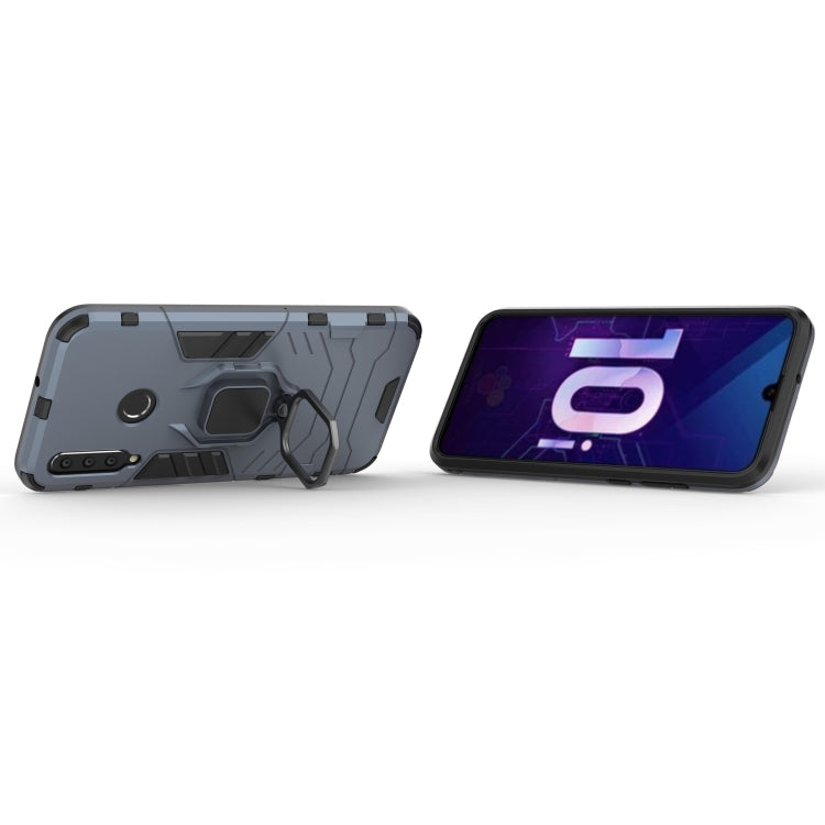 PC + TPU Shockproof Protective Case with Magnetic Ring Holder for Huawei Honor 10i