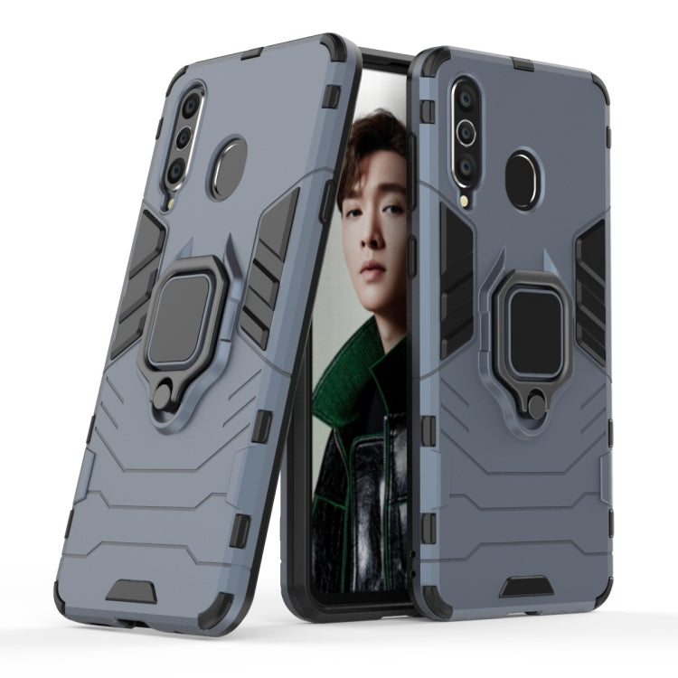 PC + TPU Shockproof Protective Case with Magnetic Ring Holder for Galaxy A8s
