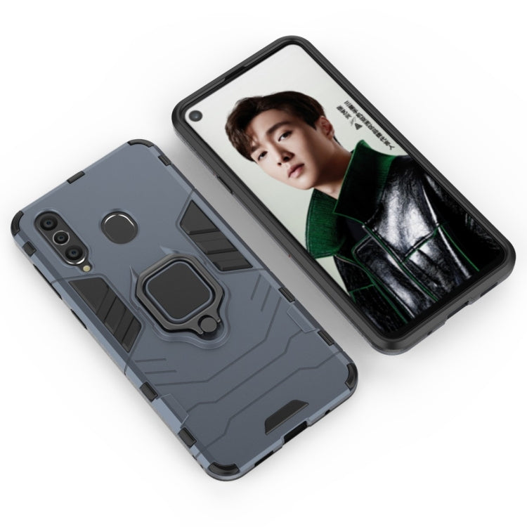 PC + TPU Shockproof Protective Case with Magnetic Ring Holder for Galaxy A8s