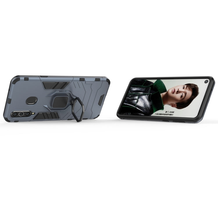 PC + TPU Shockproof Protective Case with Magnetic Ring Holder for Galaxy A8s
