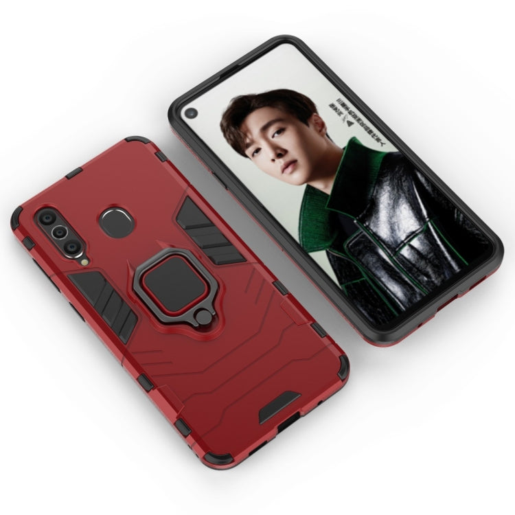 PC + TPU Shockproof Protective Case with Magnetic Ring Holder for Galaxy A8s