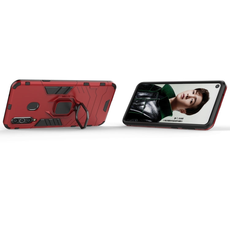 PC + TPU Shockproof Protective Case with Magnetic Ring Holder for Galaxy A8s