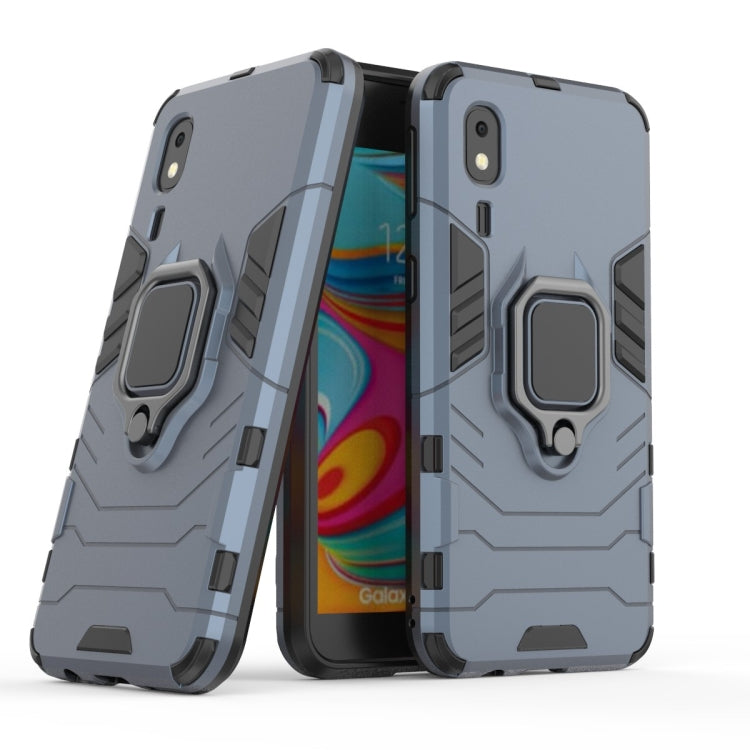 PC + TPU Shockproof Protective Case with Magnetic Ring Holder for Galaxy A2 Core