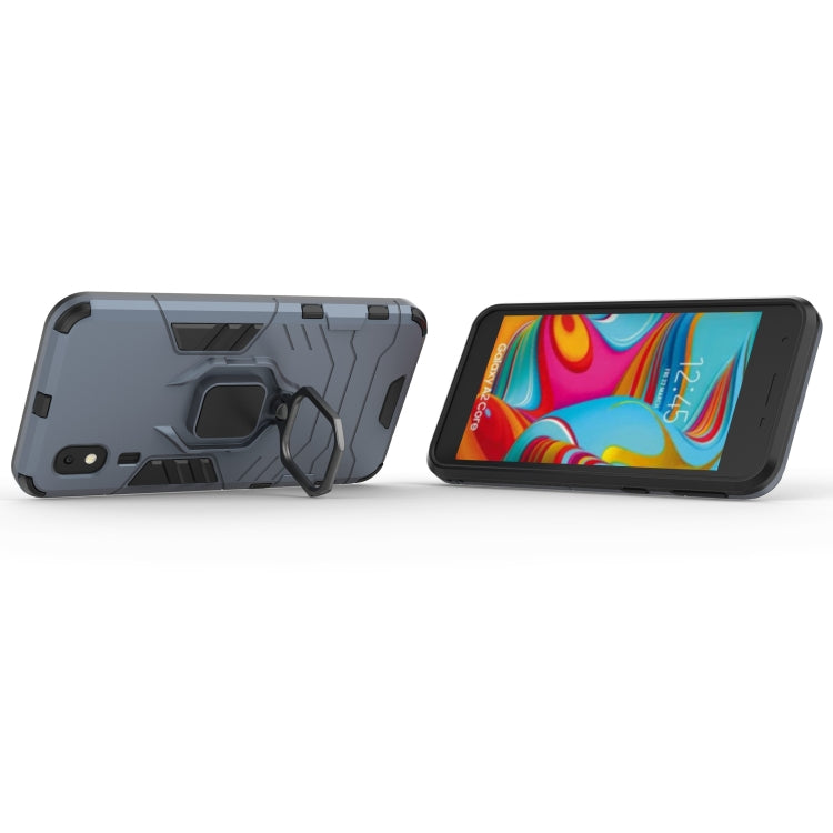 PC + TPU Shockproof Protective Case with Magnetic Ring Holder for Galaxy A2 Core