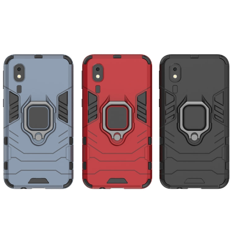 PC + TPU Shockproof Protective Case with Magnetic Ring Holder for Galaxy A2 Core