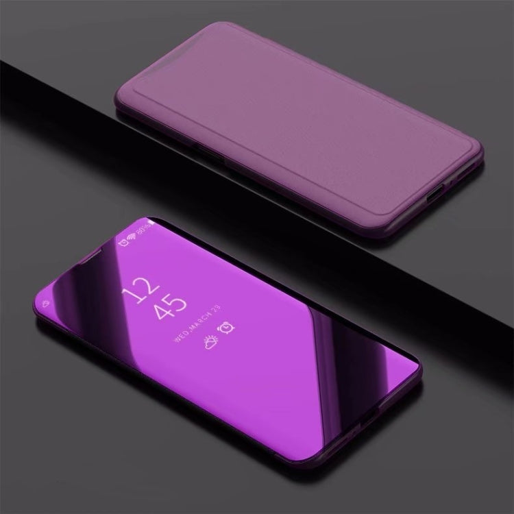 Electroplating Mirror Horizontal Flip Leather Case for OPPO Find X, with Holder