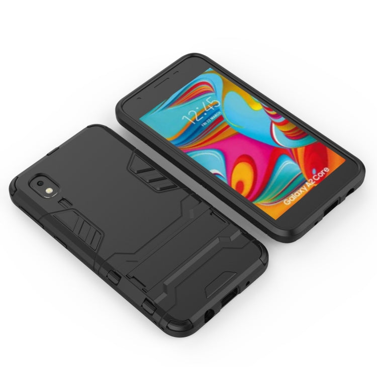 Shockproof PC + TPU Case for Galaxy A2 Core, with Holder