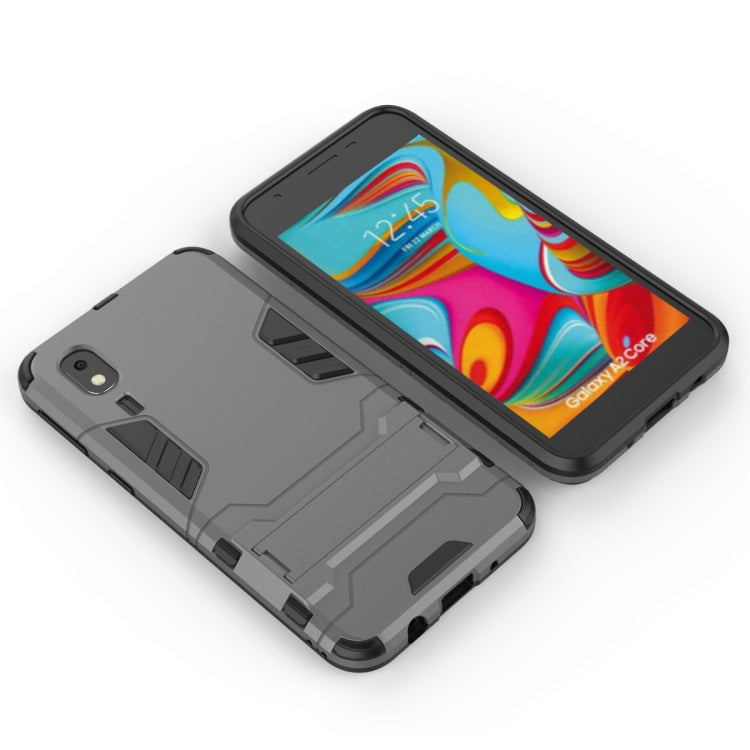 Shockproof PC + TPU Case for Galaxy A2 Core, with Holder