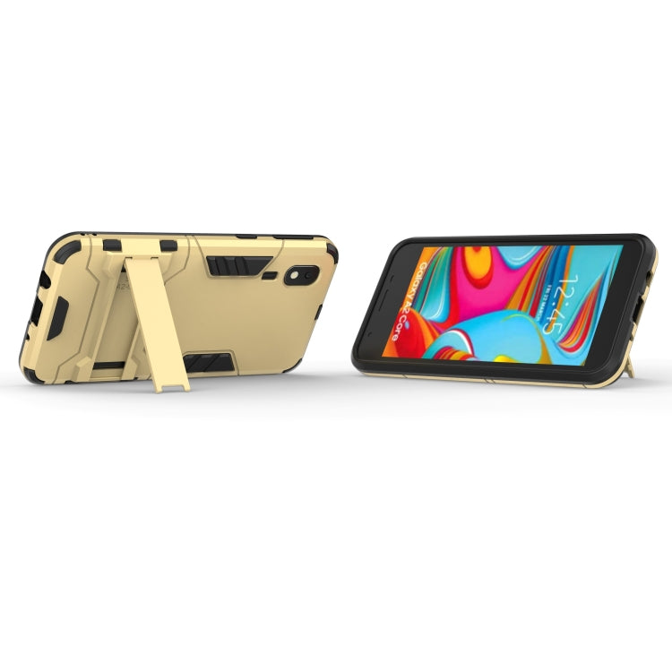 Shockproof PC + TPU Case for Galaxy A2 Core, with Holder