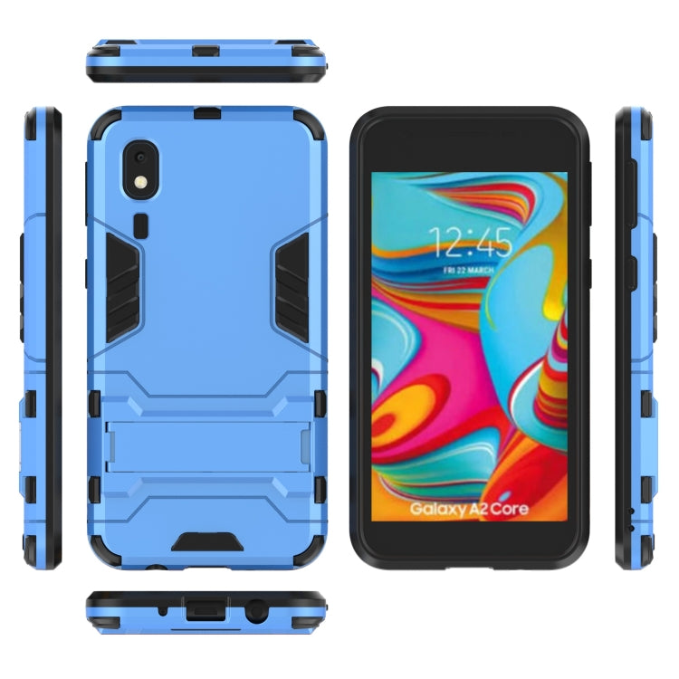 Shockproof PC + TPU Case for Galaxy A2 Core, with Holder