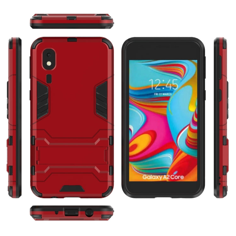 Shockproof PC + TPU Case for Galaxy A2 Core, with Holder