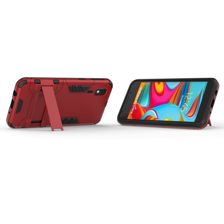 Shockproof PC + TPU Case for Galaxy A2 Core, with Holder