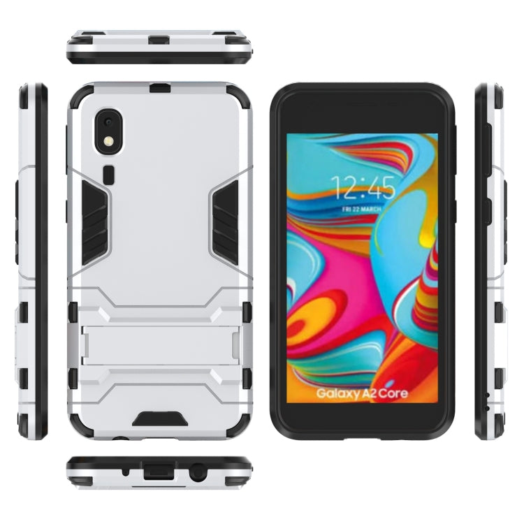 Shockproof PC + TPU Case for Galaxy A2 Core, with Holder