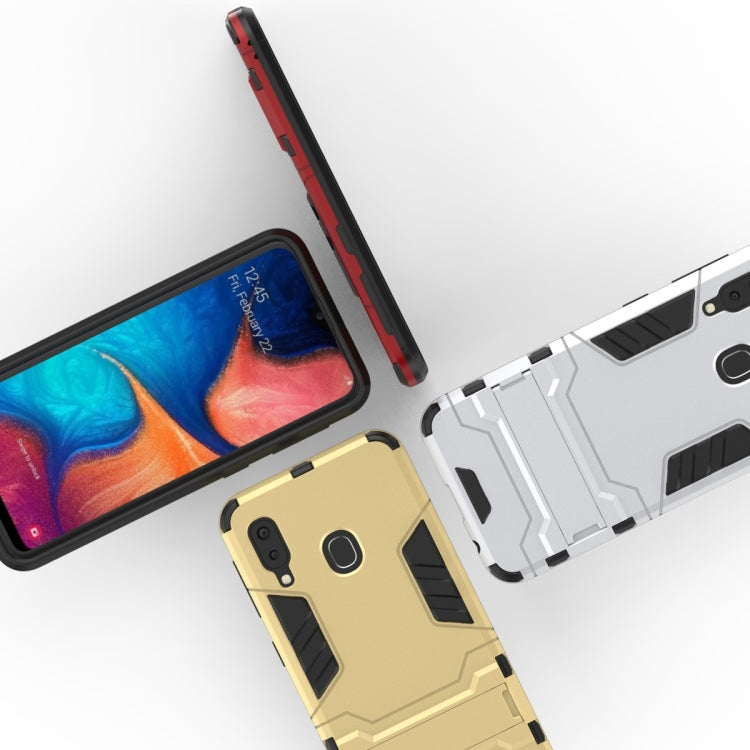 Shockproof PC + TPU Case for Galaxy A20e, with Holder