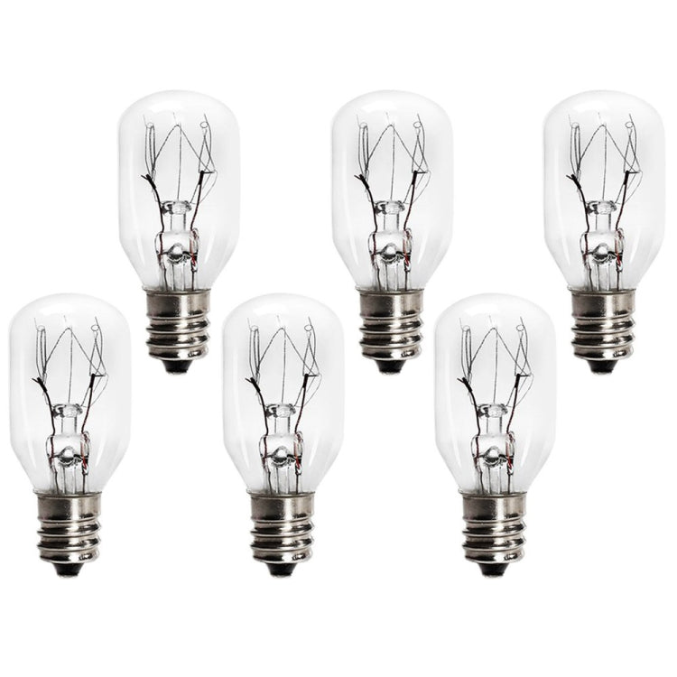 youOKLight YK0075 6 PCS E12 15W Himalayan Salt Lamp Replacement Bulbs Long Lasting Incandescent Light Bulbs