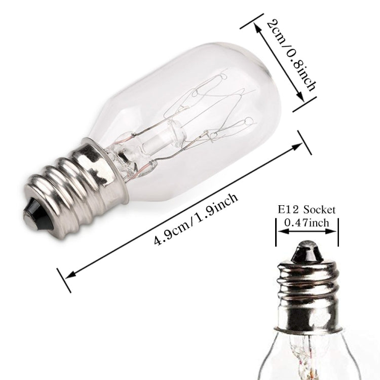 youOKLight YK0075 6 PCS E12 15W Himalayan Salt Lamp Replacement Bulbs Long Lasting Incandescent Light Bulbs