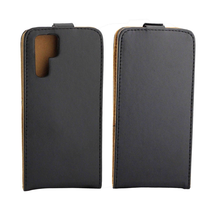 Business Style Vertical Flip TPU Leather Case with Card Slot for Huawei P30 Pro(Black)