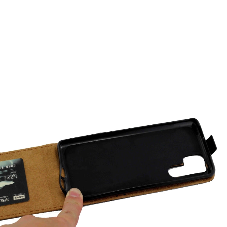 Business Style Vertical Flip TPU Leather Case with Card Slot for Huawei P30 Pro(Black)