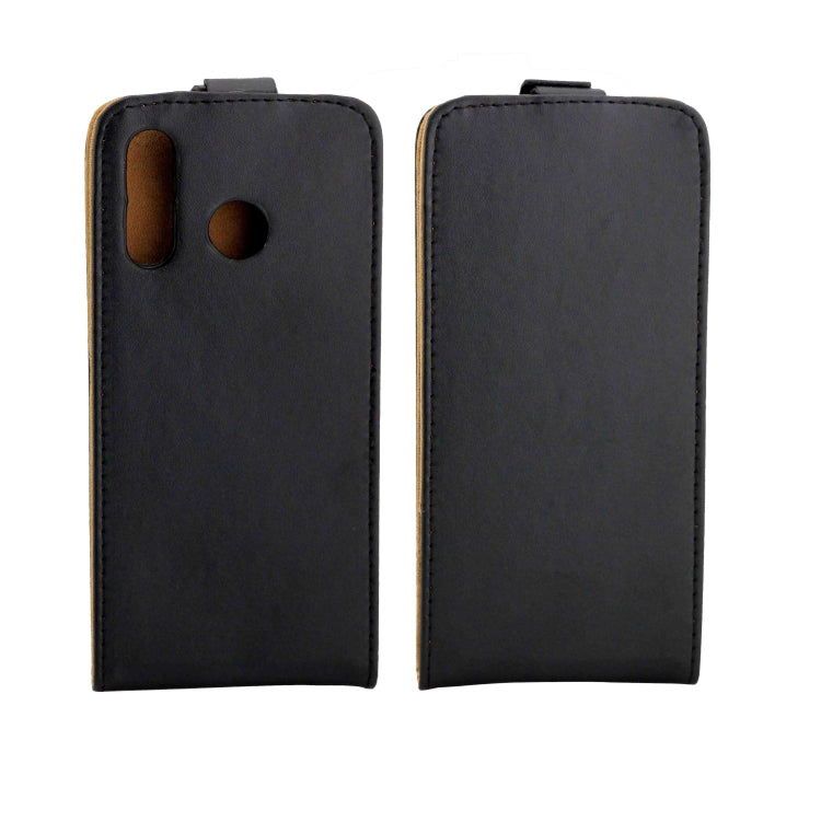 Business Style Vertical Flip TPU Leather Case with Card Slot for Huawei P30 Lite / Nova 4e(Black)
