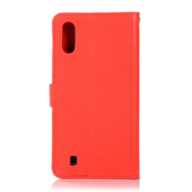 Crazy Horse Texture Horizontal Flip Leather Case with Holder & Card Slots & Wallet & Photo Frame for Galaxy M10