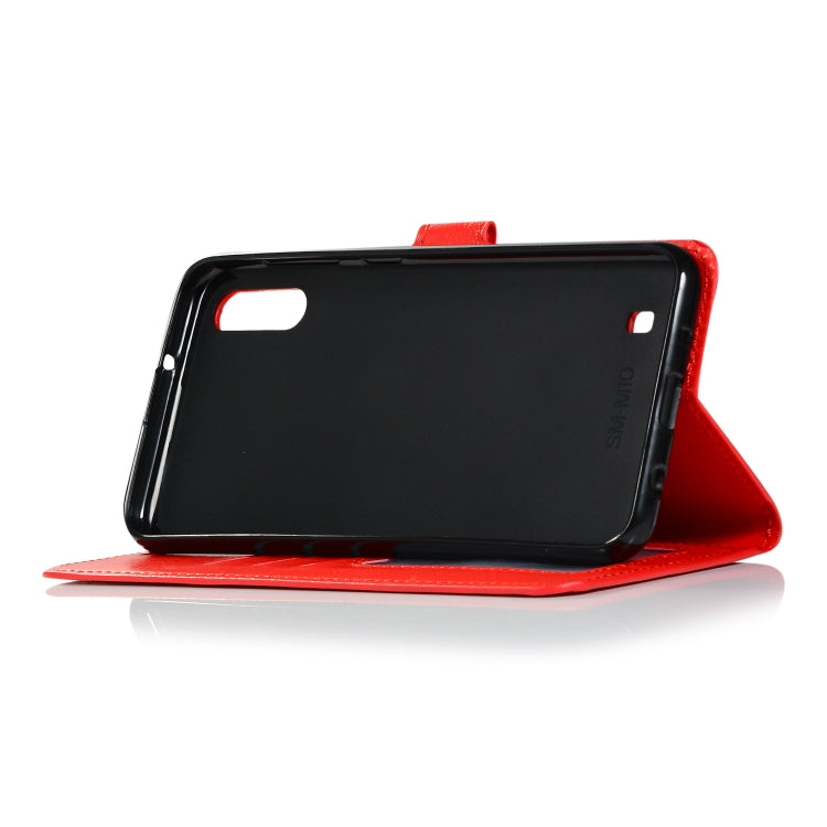 Crazy Horse Texture Horizontal Flip Leather Case with Holder & Card Slots & Wallet & Photo Frame for Galaxy M10