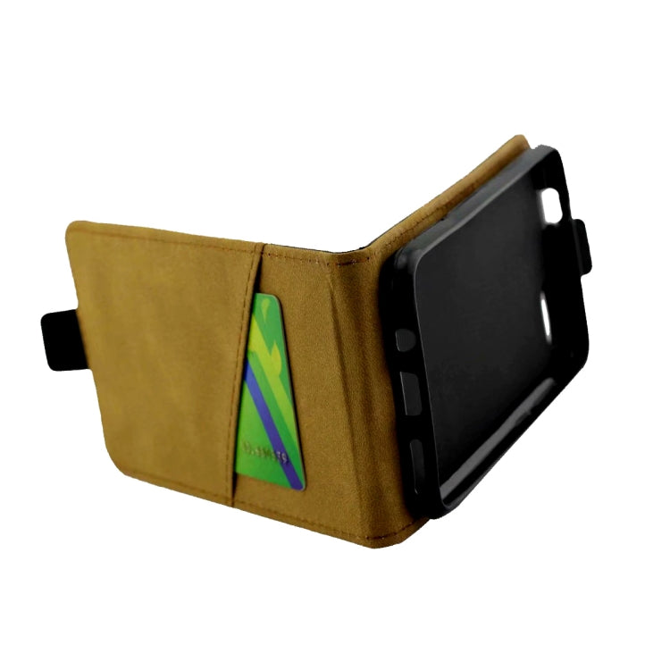 Business Style Vertical Flip TPU Leather Case with Card Slot for Huawei Honor 10(Black)