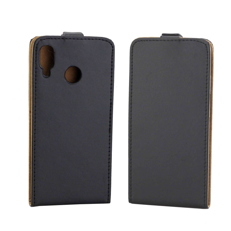 Business Style Vertical Flip PU Leather Case with Card Slot for Huawei Nova 3(Black)