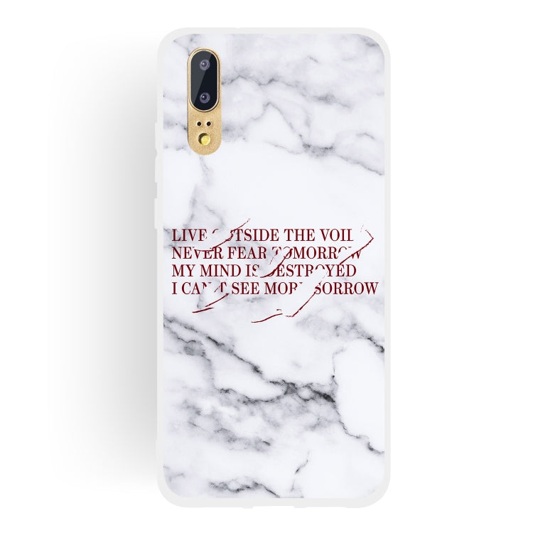 Maxim Scrub Semi-transparent TPU Marble Phone Case for Huawei P20 Lite / Nova 3e
