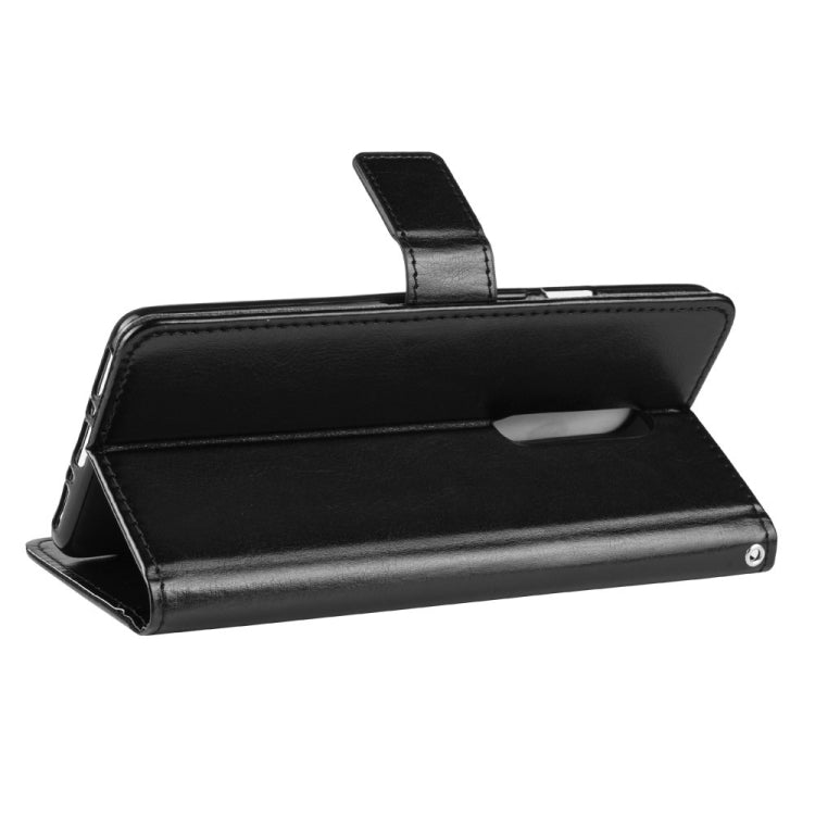 Retro Crazy Horse Texture Horizontal Flip Leather Case for OnePlus 7 Pro, with Holder & Card Slots & Photo Frame