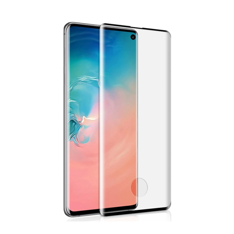 mocolo 0.33mm 9H 3D Round Edge Tempered Glass Film for Galaxy S10, Fingerprint Unlock Supported (Black)