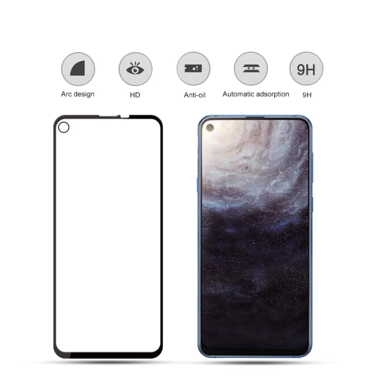 mocolo 0.33mm 9H 2.5D Silk Print Tempered Glass Film for Galaxy A8s