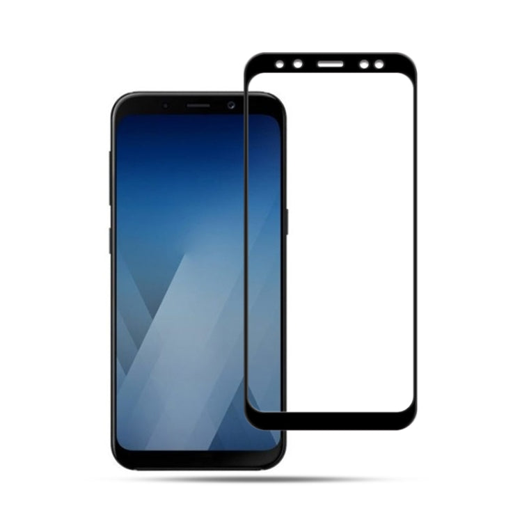 mocolo 0.33mm 9H 2.5D Silk Print Tempered Glass Film for Galaxy A8 2018