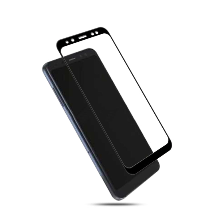 mocolo 0.33mm 9H 2.5D Silk Print Tempered Glass Film for Galaxy A8 2018