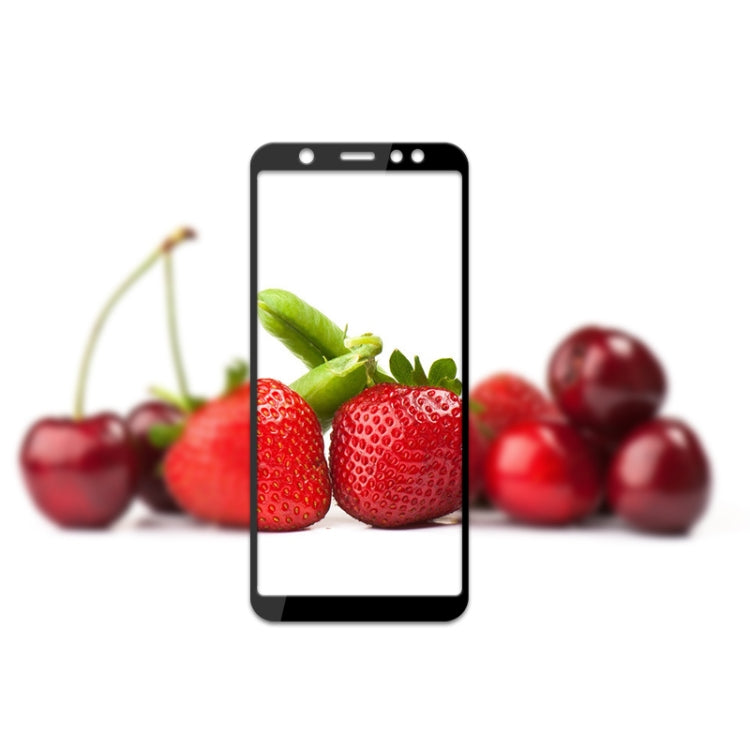 mocolo 0.33mm 9H 2.5D Silk Print Tempered Glass Film for Galaxy A6+