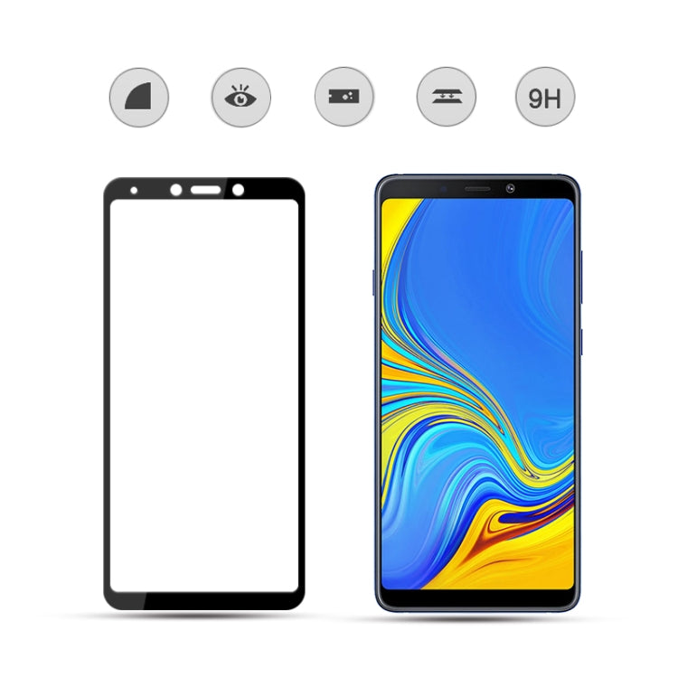 mocolo 0.33mm 9H 2.5D Silk Print Tempered Glass Film for Galaxy A9 2018