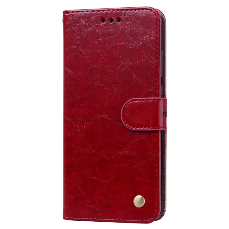 Business Style Oil Wax Texture Horizontal Flip Leather Case for Huawei Honor 10i, with Holder & Card Slots & Wallet