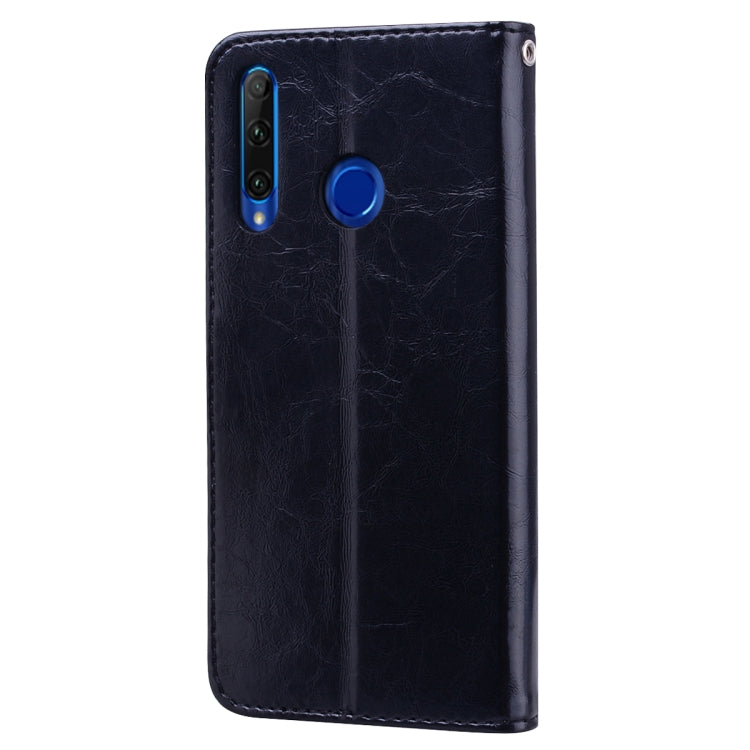 Business Style Oil Wax Texture Horizontal Flip Leather Case for Huawei Honor 10i, with Holder & Card Slots & Wallet